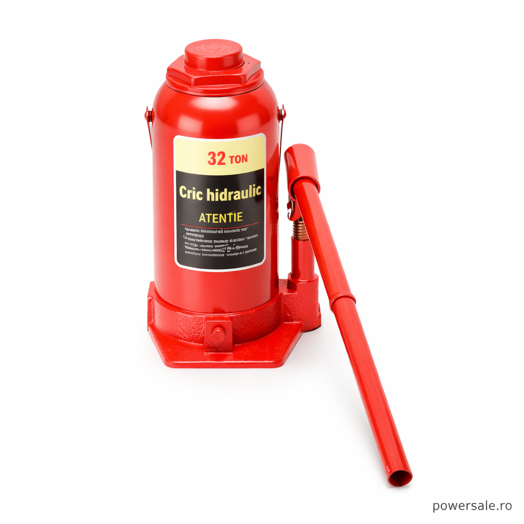 Cric hidraulic profesional 32 tone – ridicare sigură pentru camioane, tractoare și utilaje grele