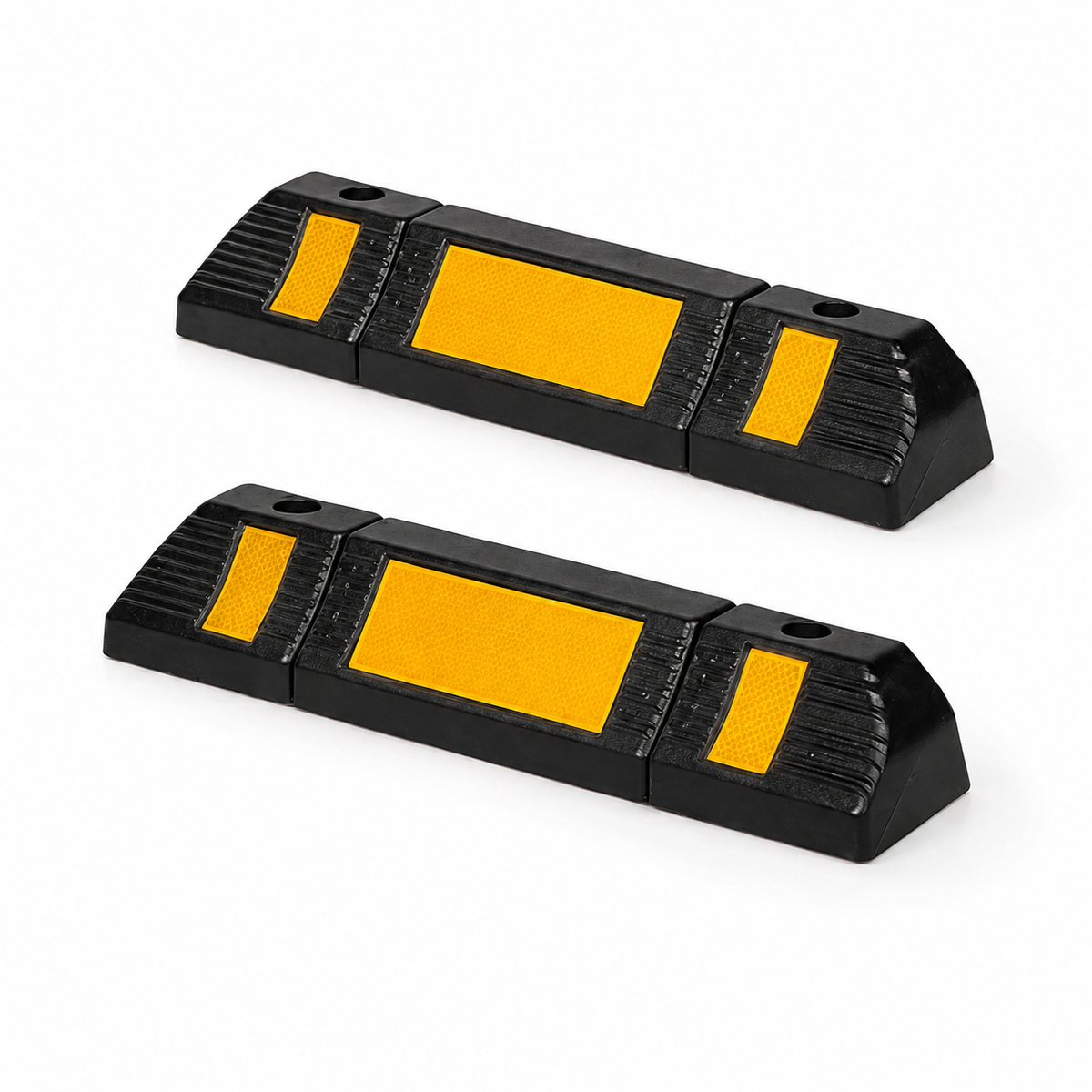 Set 2 Opritoare Roți Auto Reflectorizante – Cauciuc Rezistent pentru Parcare