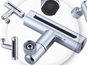 1+1 CADOU Extensie robinet 3 in 1, 360°, 3 moduri de functionare, cupru, argintiu PromotiiZilnice