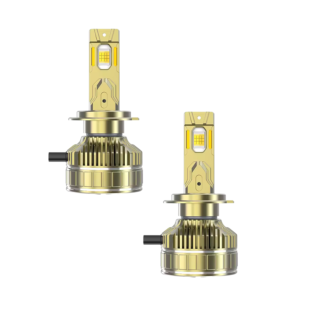 Bec LED Auto H7 210W, Aplicatie Smart, 98600LM, 3 Moduri de Culoare, Rezistent la Apă