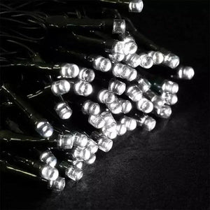 Instalatie solara pentru exterior IP44, 100m, liniara, alb rece - PromotiiZilnice