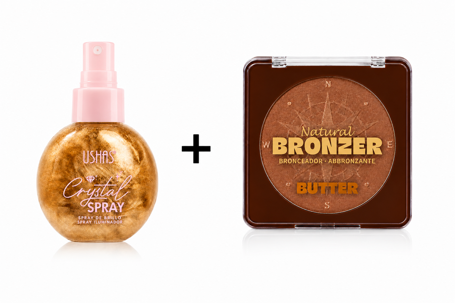 Pachet Glow Perfect – Spray Iluminator + Bronzer profesional