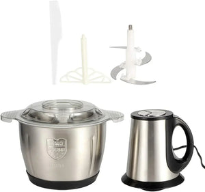 Tocator electric carne si legume, 4 lame inox, 2 viteze, capacitate mare, bol inox - PromotiiZilnice