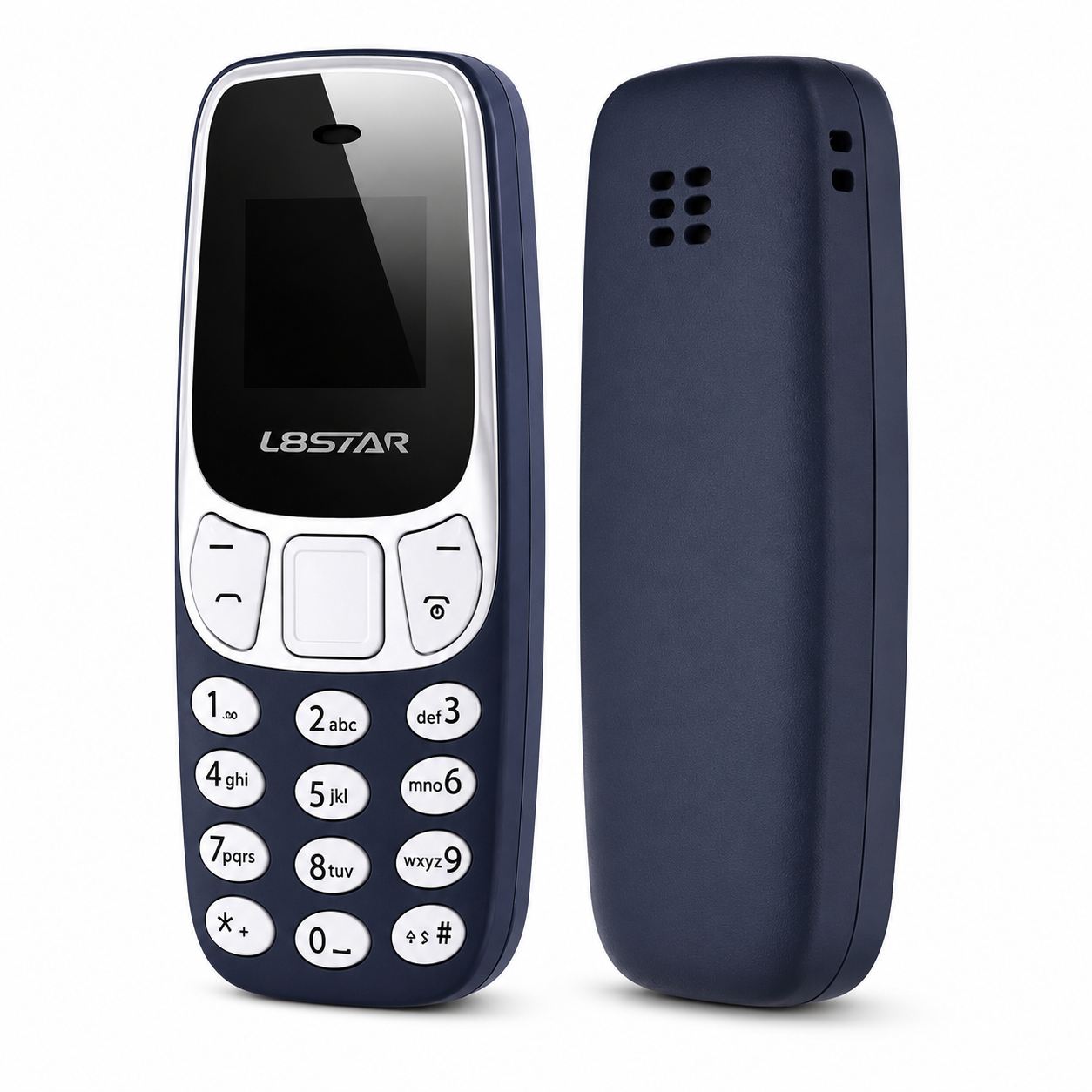 Set 2 x Mini Telefon Pocket Plus, Dual SIM, Bluetooth, Ultra Compact, Telefon de Buzunar cu Tastatura Fizica