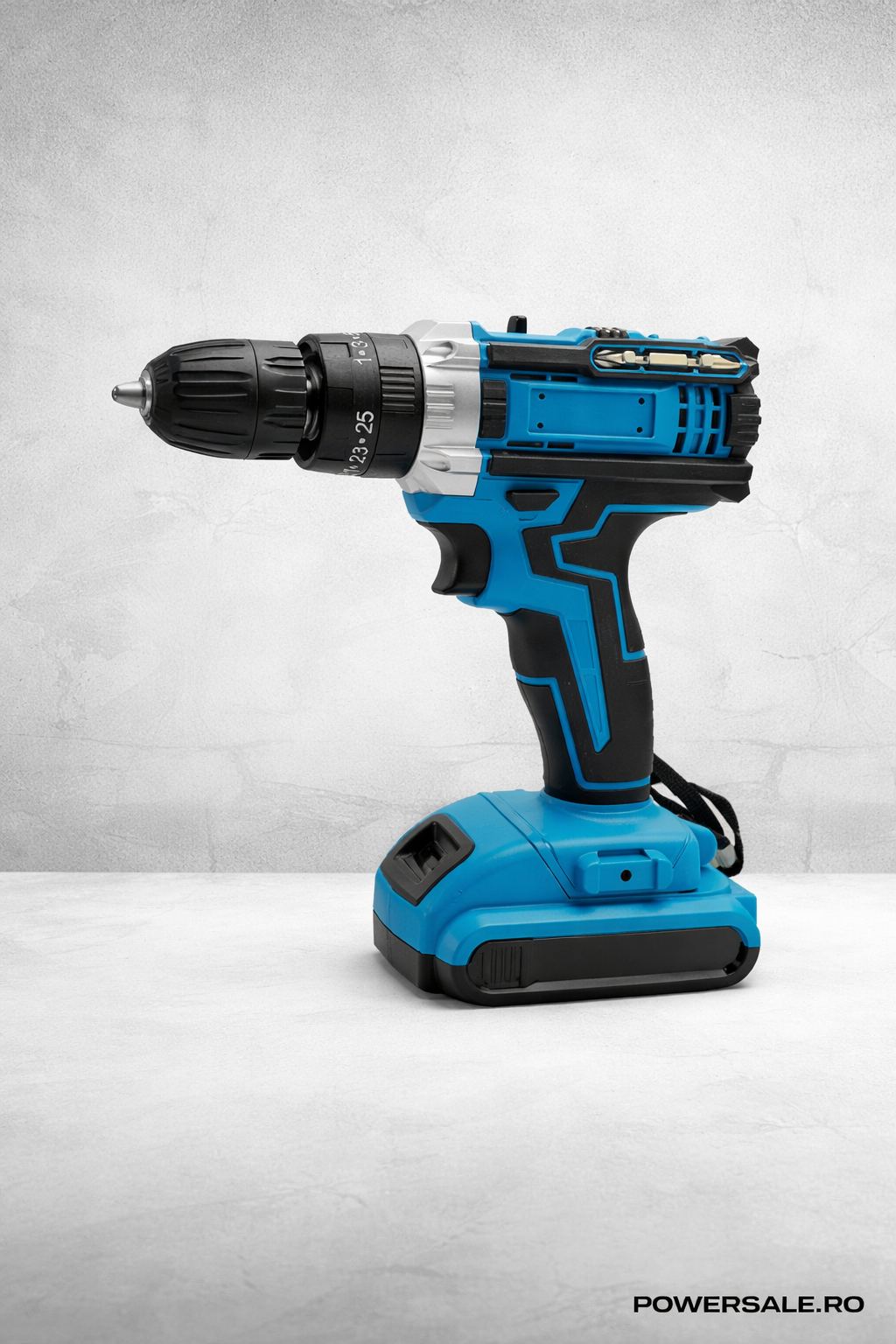 Set Bormașină Electrică cu Acumulator 48V, 2 Baterii, Accesorii și Valiză Profesională