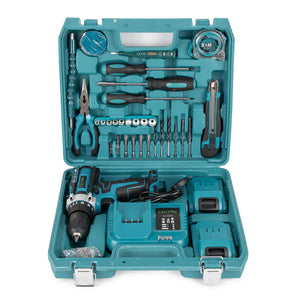 Trusa Bormasina, mandrina metalica, 2 acumulatori 36V, incarcator, Adaptor drujba pentru bormasina - PromotiiZilnice