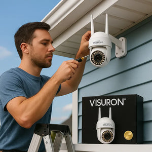 Set 2 Camere Supraveghere Wi-Fi Visuron – Viziune Nocturnă, 38 LED IR, Full HD 1080p - PromotiiZilnice