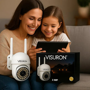 Set 2 Camere Supraveghere Wi-Fi Visuron – Viziune Nocturnă, 38 LED IR, Full HD 1080p - PromotiiZilnice