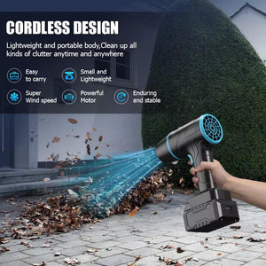 Suflantă Turbo Auto Portabilă 1050W, 35.000 RPM – Putere Mare 180 km/h, 6 m³/min – Ideală pentru Uscare Mașină, Îndepărtare Frunze, Praf și Apă - PromotiiZilnice