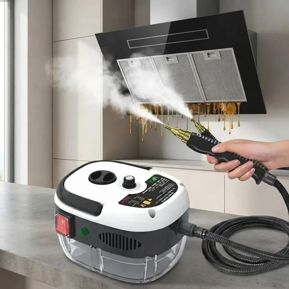 Aparat Portabil de Curățat cu Abur 2500W – 6 Trepte, 105°C, Accesorii Multiple