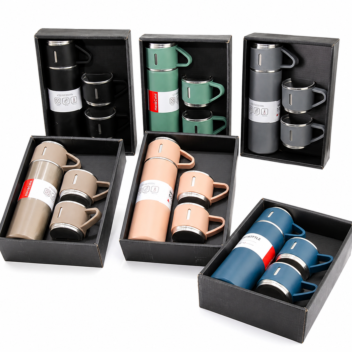 Pachet 2 Termosuri 500 ml cu 6 Cești – Set 8 Piese