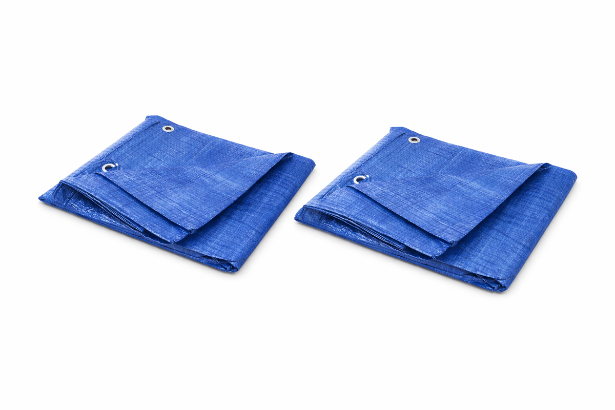 Set 2 Prelata impermeabila 4x5 m – protectie pentru lemne, utilaje, acoperire curte, camping