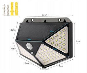 Set 8 Lampi solare 100 LED, cu senzor de miscare + Lanterna Cadou PromotiiZilnice