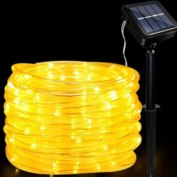 Instalatie Luminoasa Craciun Solara LED 10m, Gradina Exterior, 60 LED-uri