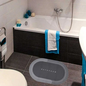 Covoras Antiderapant pentru Baie, 87x57 cm, Absorbant, Uscare Rapida - PromotiiZilnice