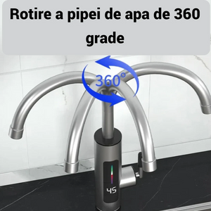 Robinet Electric Instant, Apa Calda, 3000W, IPX4, Rotire 360° - PromotiiZilnice