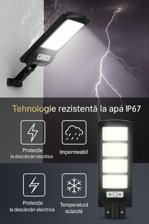 Set 2 Lampi Solare, Jortan, 100W, 160 LED COB, Senzor Miscare - PromotiiZilnice