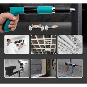 Kit pistol manual pentru fixare nituri/ cuie, Accesorii + 50 Cuie - PromotiiZilnice