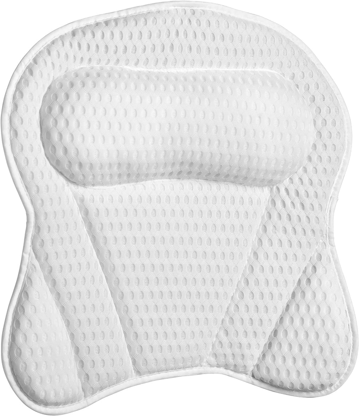 Perna pentru cada cu suport ergonomic pentru cap, material textil moale, alb