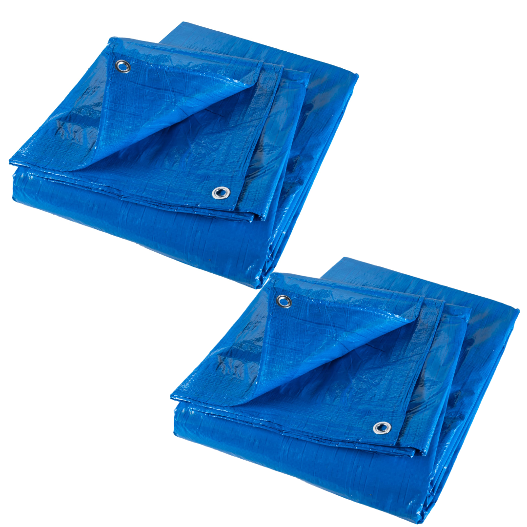 Set 2 Prelate Protectie 3x4 m Impermeabile, Rezistente UV si Grindina