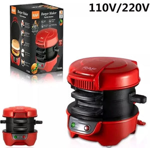 Aparat de facut burgeri sau sandwich-uri RAF 600W, Rosu - PromotiiZilnice