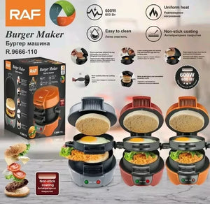 Aparat de facut burgeri sau sandwich-uri RAF 600W, Rosu - PromotiiZilnice