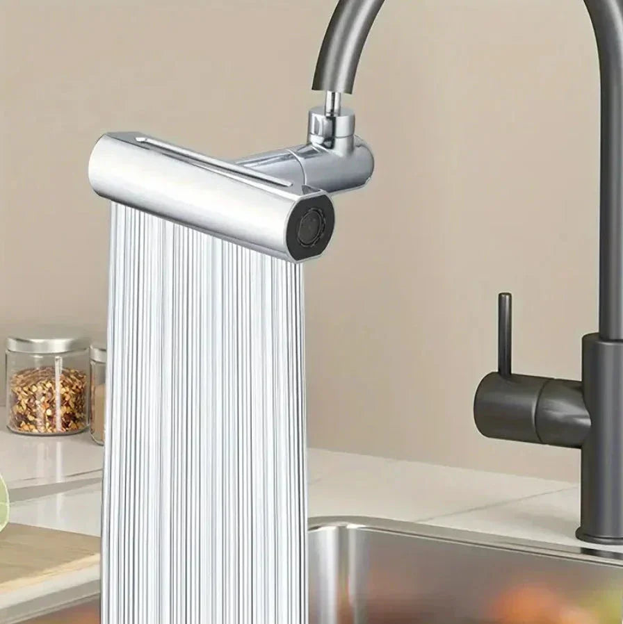 1+1 CADOU Extensie robinet 3 in 1, 360°, 3 moduri de functionare, cupru, argintiu PromotiiZilnice