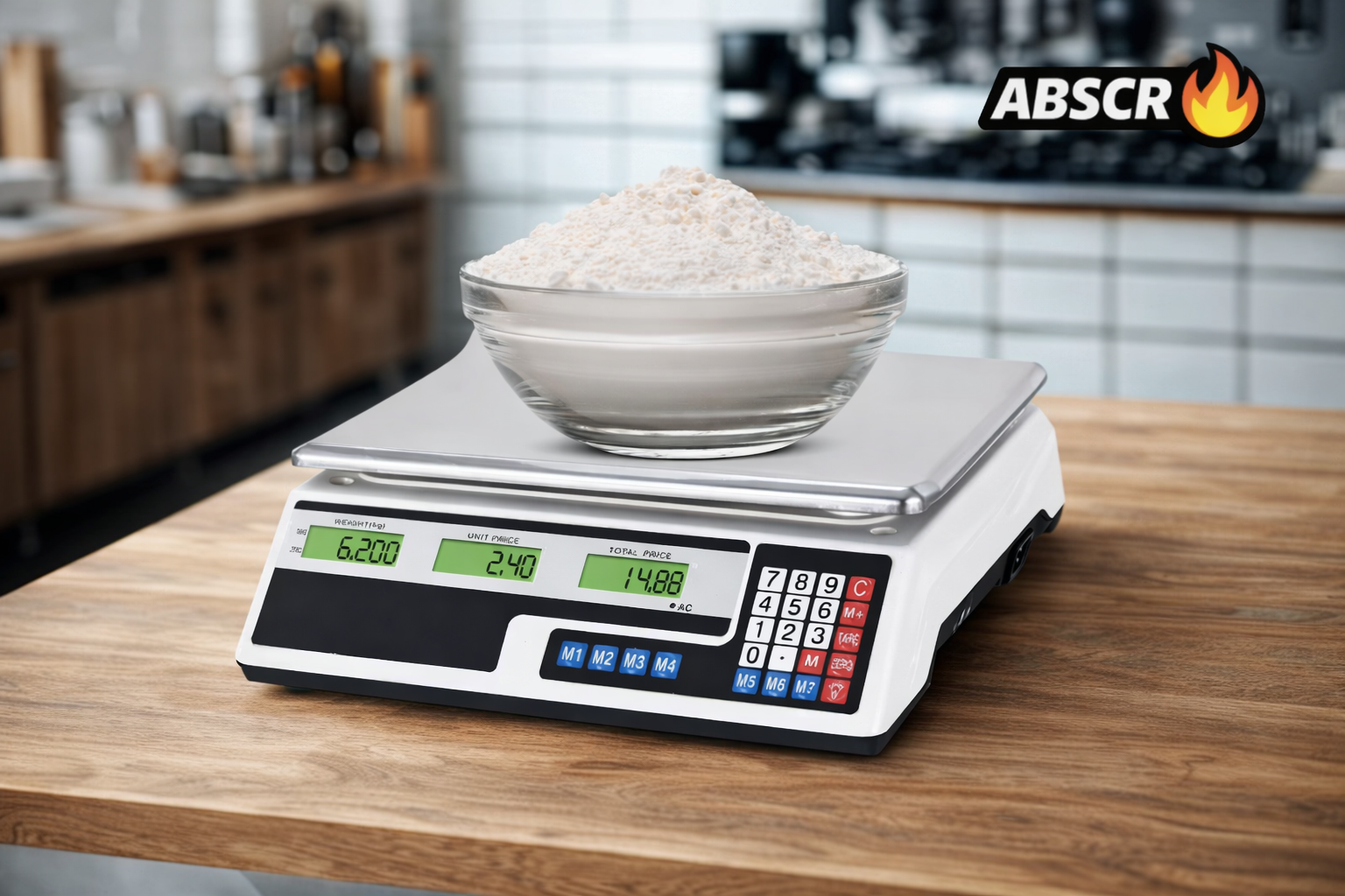 Cantar Comercial Electronic Profesional 40 Kg Gardeon – Afisaj Dublu Iluminat, Tava Inox, Functie Memorie