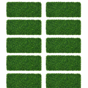 Set 10 bucati panou plante artificiale 60x40 cm, perete verde decorativ, dens, montaj usor, pentru interior si exterior PromotiiZilnice