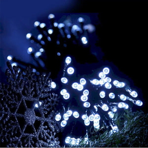 Instalatie solara pentru exterior IP44, 100m, liniara, alb rece - PromotiiZilnice