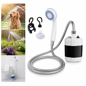 Duș Portabil Electric Camping 2200mAh USB, Furtun 1.5m, Ventuză + Cârlig – Ideal Exterior & Interior PromotiiZilnice