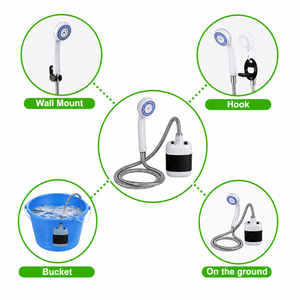 Duș Portabil Electric Camping 2200mAh USB, Furtun 1.5m, Ventuză + Cârlig – Ideal Exterior & Interior PromotiiZilnice