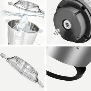 Tocator electric carne si legume, 4 lame inox, 2 viteze, capacitate mare, bol inox - PromotiiZilnice