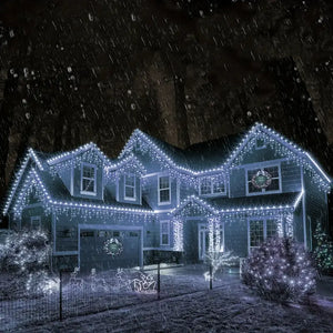 Set 3 Instalații Franjuri LED 3 x 12 m (36 m), Alb Rece, Alb Cald, Albastru, Multicolor - PromotiiZilnice