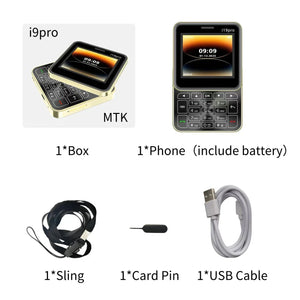 Telefon Mini i19 Pro Slide Button – 2.4", Dual SIM, 2G GSM, camera, FM, Bluetooth, butoane, deblocat - PromotiiZilnice