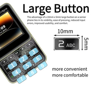 Telefon Mini i19 Pro Slide Button – 2.4", Dual SIM, 2G GSM, camera, FM, Bluetooth, butoane, deblocat - PromotiiZilnice