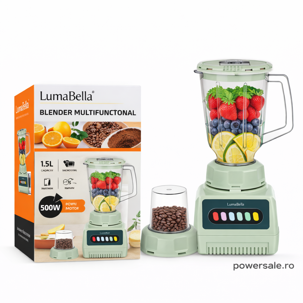 Blender Multifunctional LumaBella LB-53021 – 500W, 1.5 L