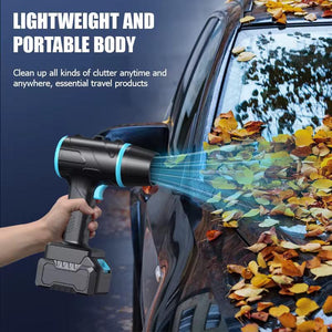 Suflantă Turbo Auto Portabilă 1050W, 35.000 RPM – Putere Mare 180 km/h, 6 m³/min – Ideală pentru Uscare Mașină, Îndepărtare Frunze, Praf și Apă - PromotiiZilnice