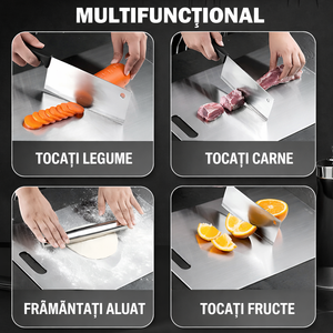 Set 2 tocatoare de bucatarie din otel inoxidabil, rezistente si usor de curatat, 35 x 24 cm PromotiiZilnice