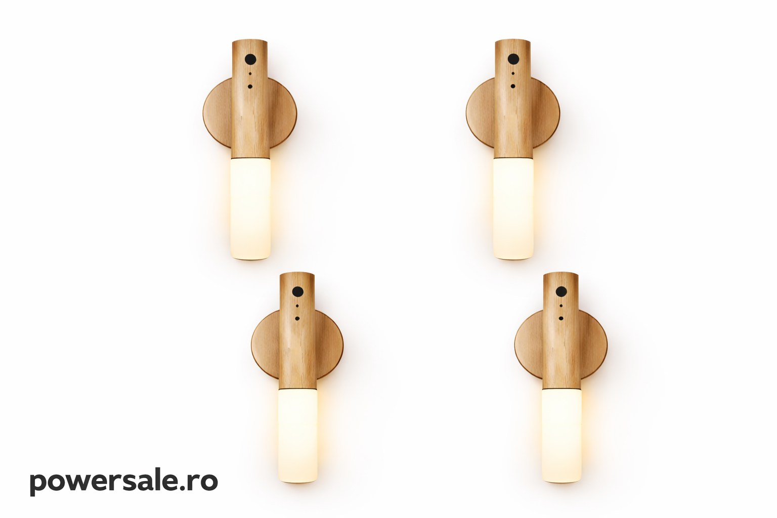 Set 4 CADOU Lampa LED de perete cu senzor de miscare, prindere de suport cu magnet, portabil, comutator ON/OFF,AUTO