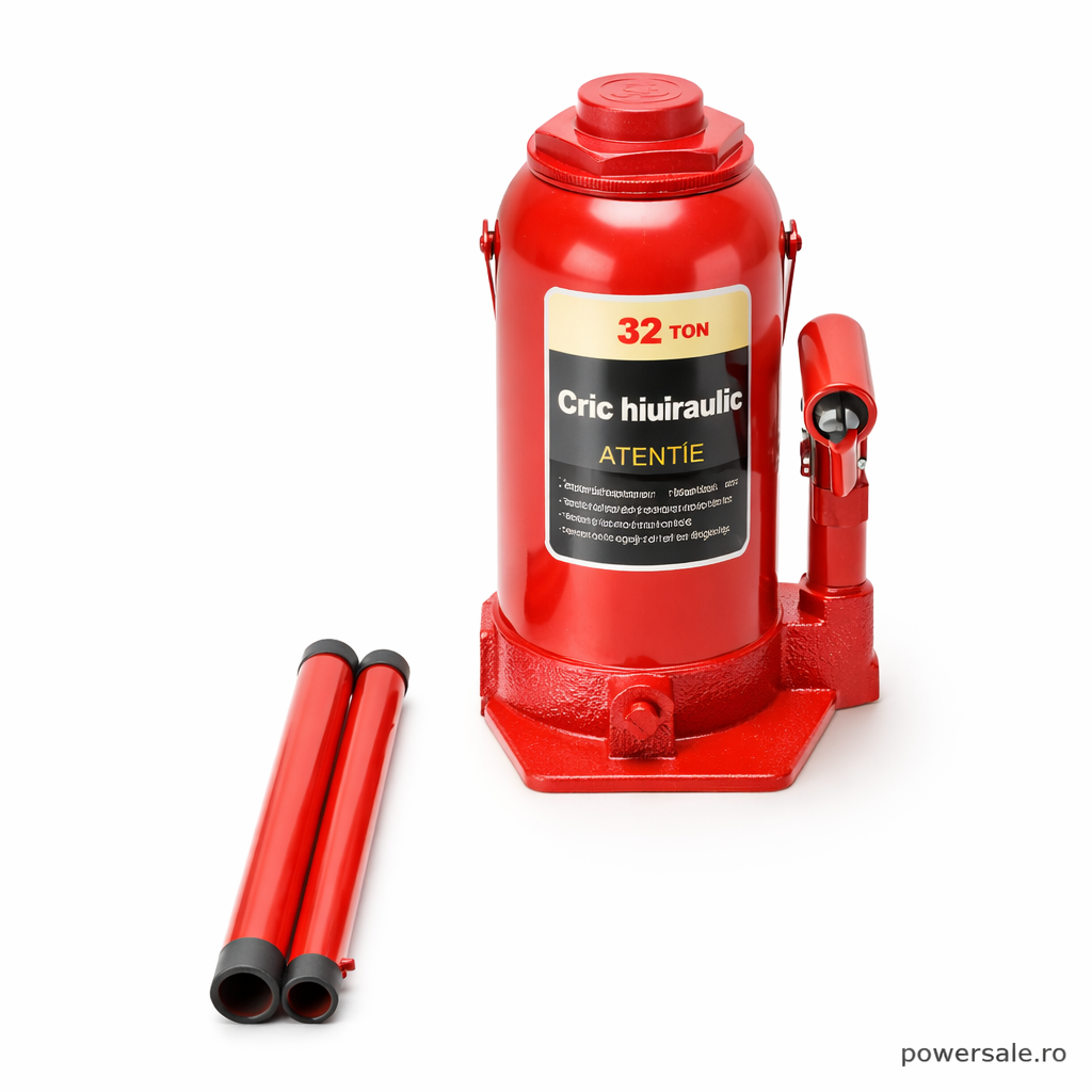 Cric hidraulic profesional 32 tone  – ridicare sigură pentru camioane, tractoare și utilaje grele