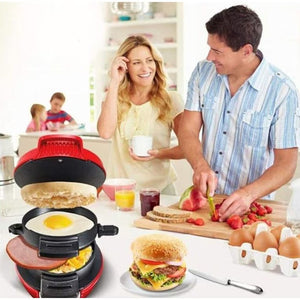 Aparat de facut burgeri sau sandwich-uri RAF 600W, Rosu - PromotiiZilnice