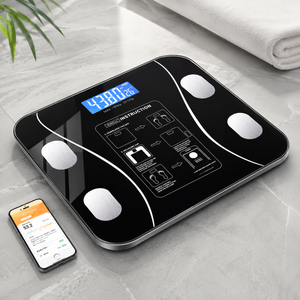 Cantar Smart Bluetooth cu Analiza Corporala Completa, IMC, Grasime, Masa Musculara si Apa Corporala, Aplicatie Android/iOS, Display LED, 180 Kg, Sticla Securizata PromotiiZilnice
