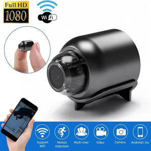 Set 2 Mini cameră de securitate wireless 1080P HD, vedere nocturnă, suport magnetic PromotiiZilnice