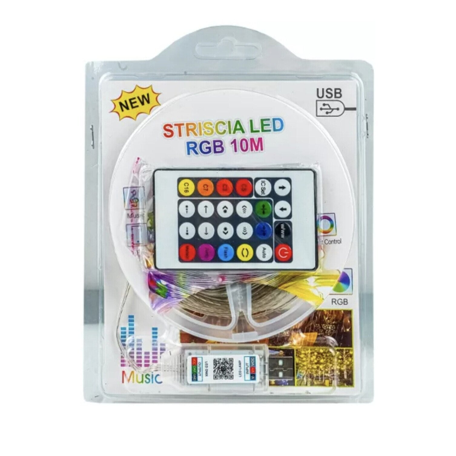 Set 2 Instalatii LED RGB 10m, Multicolor, Aplicatie Telefon, Intensitate Reglabila PromotiiZilnice
