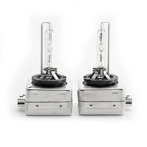 Set 2 becuri Xenon D1S White auto pentru far, suport metalic, 35W, 6000K - PromotiiZilnice