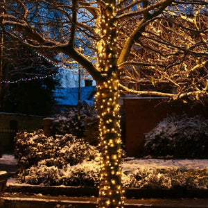 Instalatie De Craciun, 100 m, 480 LED -uri, Jocuri de Lumini, Pentru Exterior/Interior - PromotiiZilnice