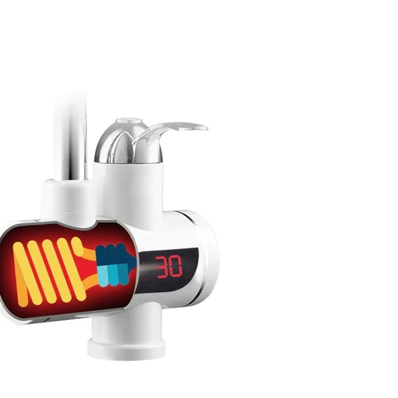 Robinet pentru apa calda 3000W, Electric, Instant cu afisare LCD - PromotiiZilnice