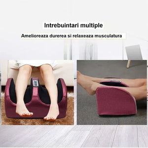 Aparat masaj picioare Shiatsu cu incalzire, 20 role, 4 programe, 3 niveluri intensitate - PromotiiZilnice