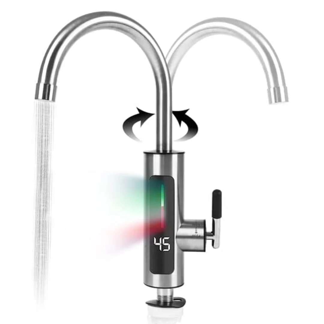 Robinet Electric Instant, Apa Calda, 3000W, IPX4, Rotire 360° - PromotiiZilnice